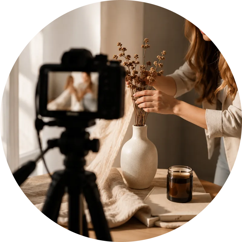 Tvorba Reels - natáčanie videa na fotoaparát